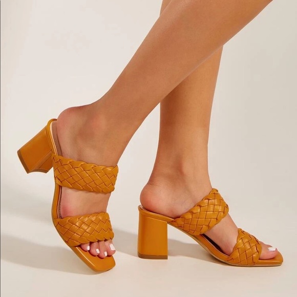 Braided chunky heeled mules - Picture 5 of 5